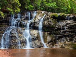 Amboro National Park waterfall