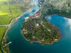 Butrint National Park aerial view