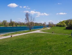 Danube Auen National Park island paved paths