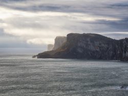 Forillon National Park shoreline cliff