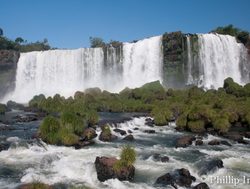 Iguacu Falls from observation deck