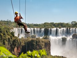 Rappelling at Iguacu Falls