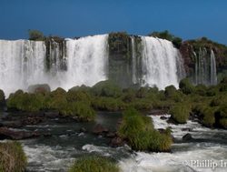 observation deck viewing Iguacu Falls