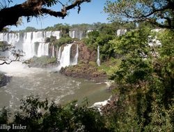 Lower falls trail of Iguazu Falls 