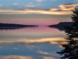 Isle Royale National Park sunset reflection
