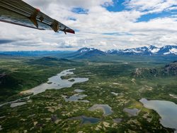 Aerial viw of Katmai National Park