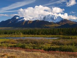 Kluane National Park valley and mountain