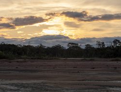 Madidi National Park beni river sunset