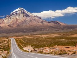 Sajama National Park drive to Volcano Nevado