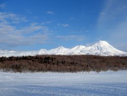 Shiretoko National Park winter landscape