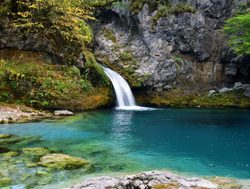 Theth National Park blue eye waterfall