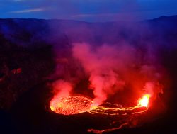 Virunga National Park volcano