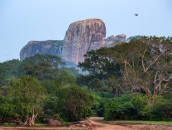 Yala National Park vertical granite rock