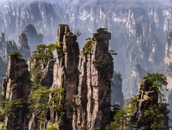 Precipitous Pillars of Zhangjiajie