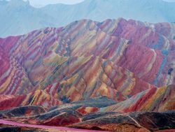 Rich colors of Zhangye in China