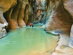 Zion National Park hiking the narrows