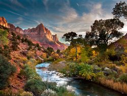 Zion National Park river bend