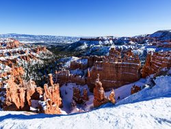 Zion National Park snow landscape