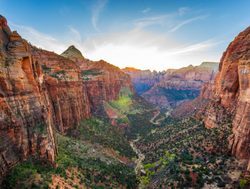 Zion National Park valley landscape